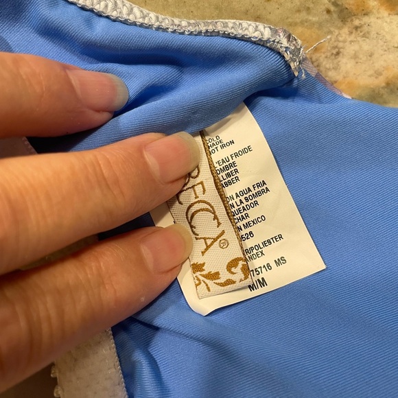 Becca NWOT floral ruffled one-piece swimsuit - medium - Picture 7 of 7